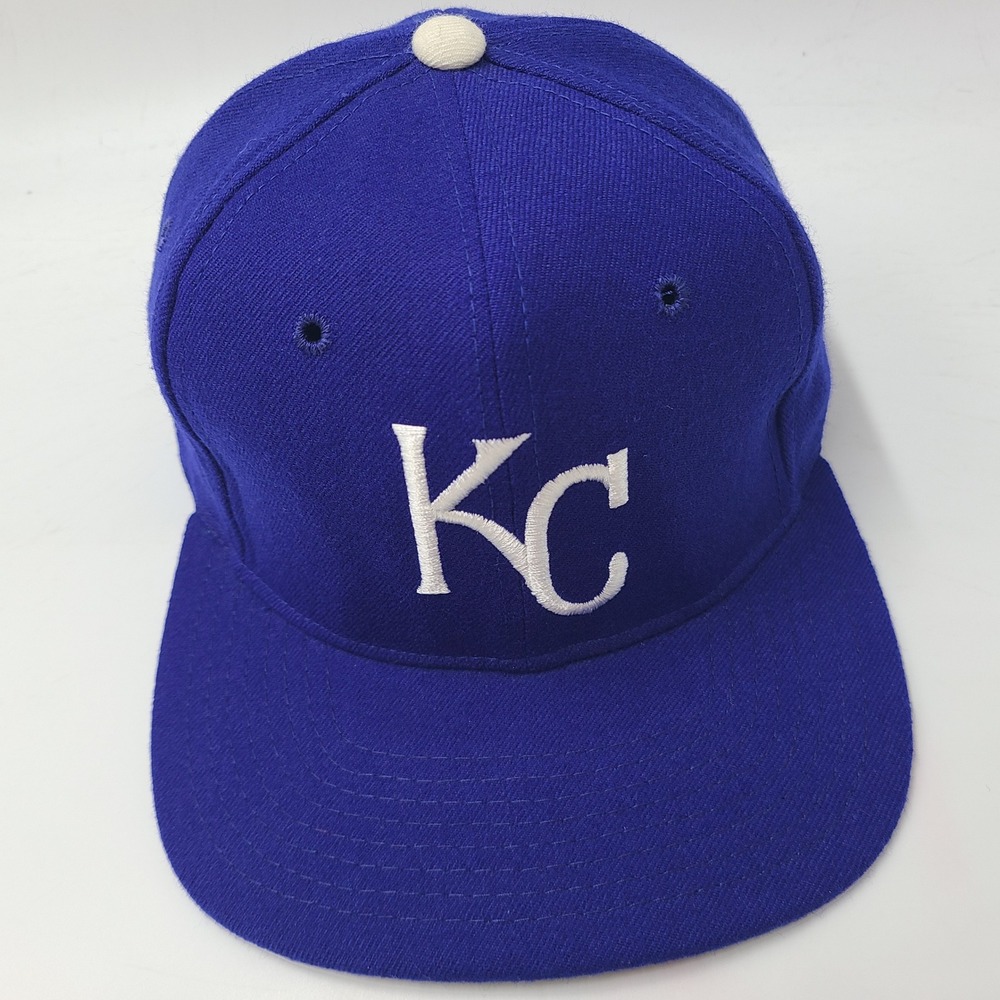 Vintage Kansas City Royals Hat Fitted 7 1/8 Sports Specialties Pro Blue MLB Wool